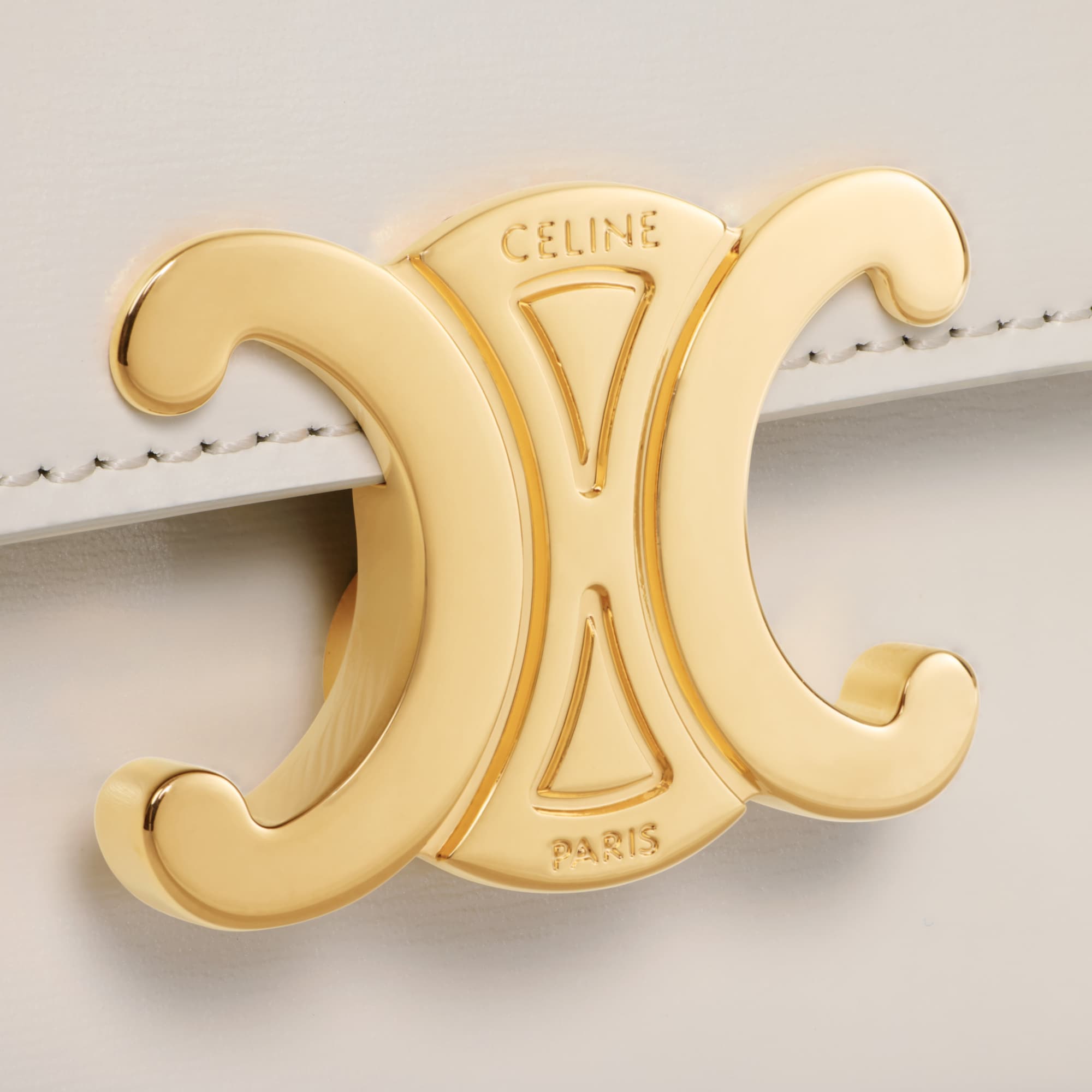 TEEN CELINE LOLA IN SHINY CALFSKIN WHITE COTTON - Image 5